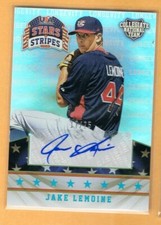 2015 Panini USA Baseball Stars & Stripes Jake Lemoine Autograph /25