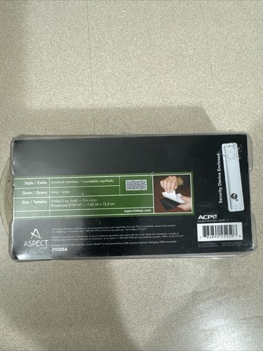 Aspect Metal Brand A5250 Brushed Stainless Color Peel Stick Metal Tiles New - Picture 6 of 6