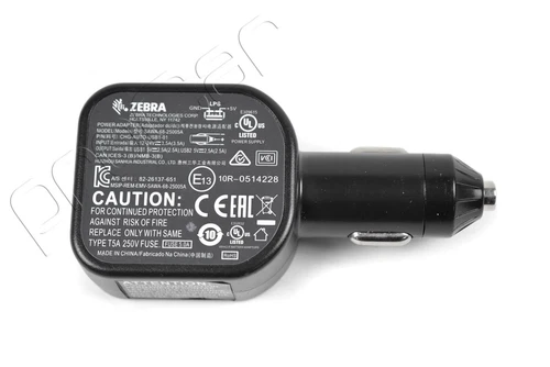 Zebra KFZ-Ladegerät Zigarettenanzünder 2xUSB-A 5V 2,5A ZEBRA-CHG-AUTO-USB1-01