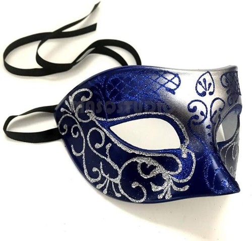 Mens Masquerade Ball Mask Cosplay Mardi Gras Prom Dance Birthday Bachelor Party - Picture 4 of 46