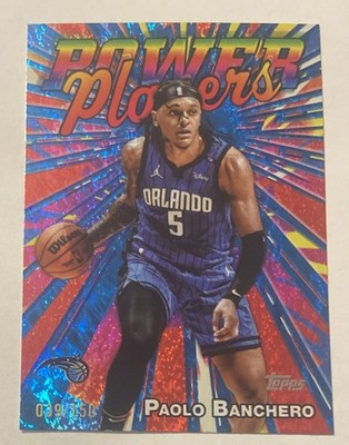 2025-26 Topps Paolo Banchero #d /150 Blue Holofoil Power Players SP Insert