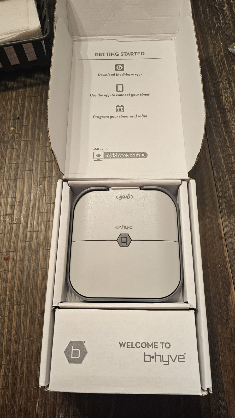 Orbit 57915 4-Zone Gray B-Hyve Smart Wi-Fi Indoor Sprinkler Timer READParts Only