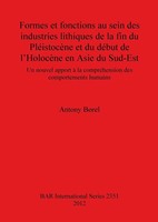Formes Et Fonctions Au Sein Des Industries Lithiques De La Fin Du PléIstocèNe...