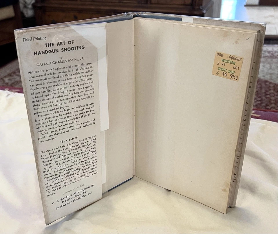 1941, The Art of Handgun Shooting, Charles Askins Jr., Original Cover, VGC - Image 4 of 4