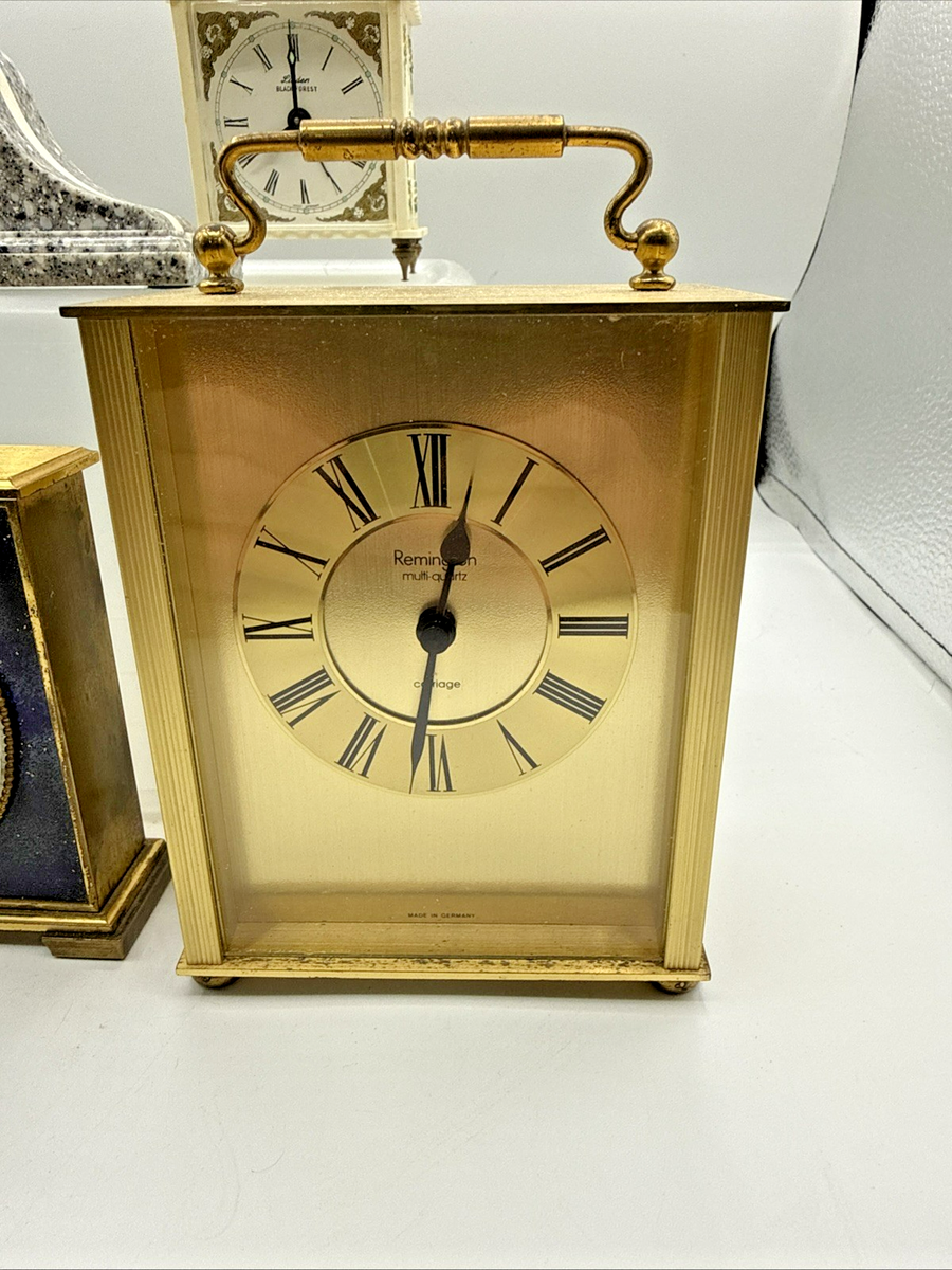 6 Vintage Shelf desk Clocks untested Estate find No Returns Sold