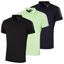 J.Lindeberg Men's Tour Tech Regular Fit Stretch Golf Polo Shirt