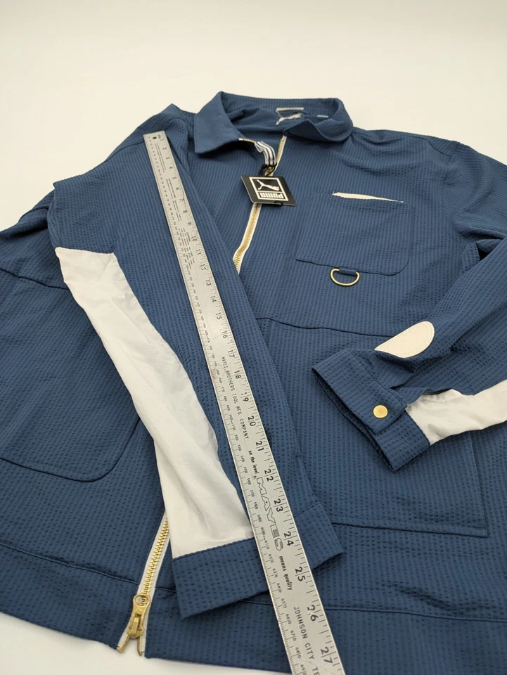 Puma Crossover Jacket Dark Denim Men's Large 598741-02 Basketball - Image 3 of 4