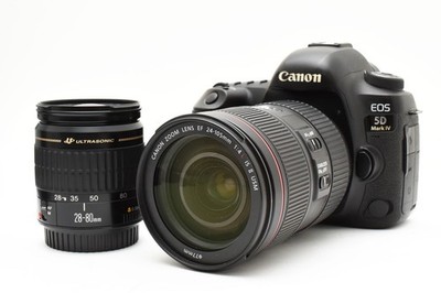 Digital SLR Camera Canon EOS 5D Mark IV Standard & Telephoto Double Lens Set
