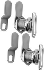 5/8" Thumb Operated Offset Cam Lock, RV Compartment Latch, 5/8 Inch - 2 Pack