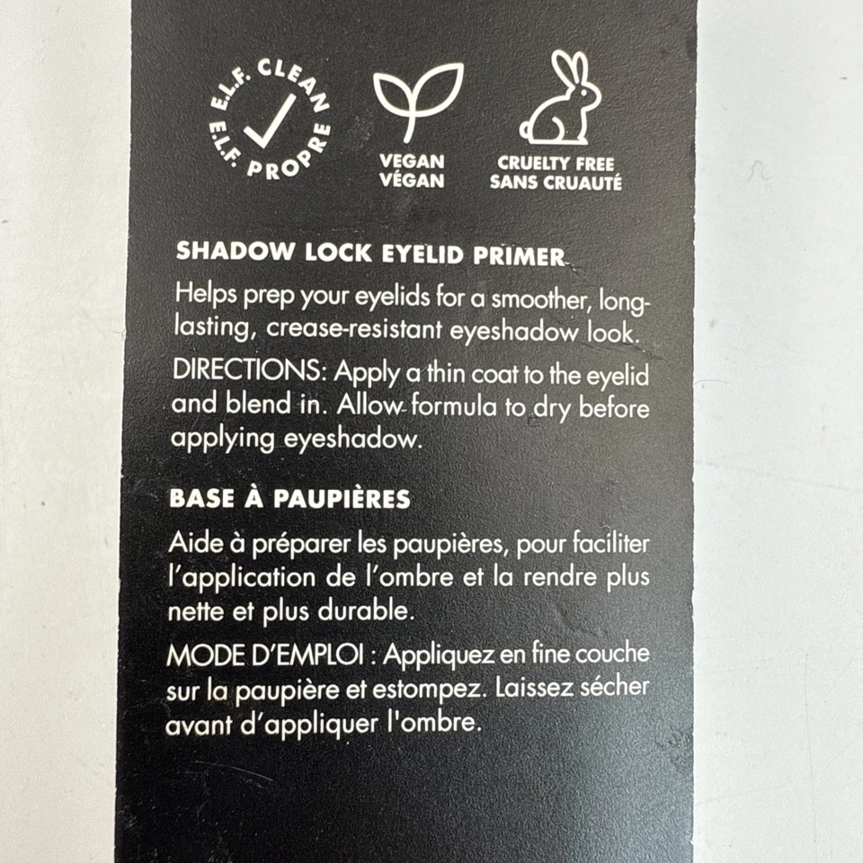 ELF Shadow Lock Eyelid Primer Sheer 0.10 fl oz Long Lasting Wear Transparent NIP - Image 4 of 4