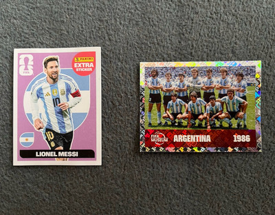 Argentinien Bundle WC 26 Extra Sticker  Lionel Messi + Argentinien 1986 | FWC14