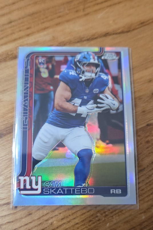 2025 Topps Chrome - Rookies Cam Skattebo #331 Refractor (RC)