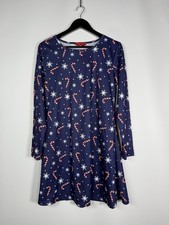 CHRISTMAS CANDY CANE Dress - Large - Navy - New With Tag?s - Women?s