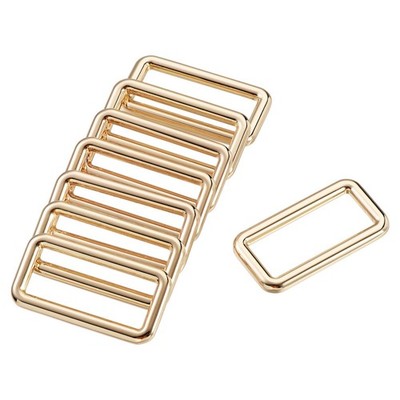Metal Rectangle Buckles 38x15mm for DIY Belt Bags Gold 8pcs