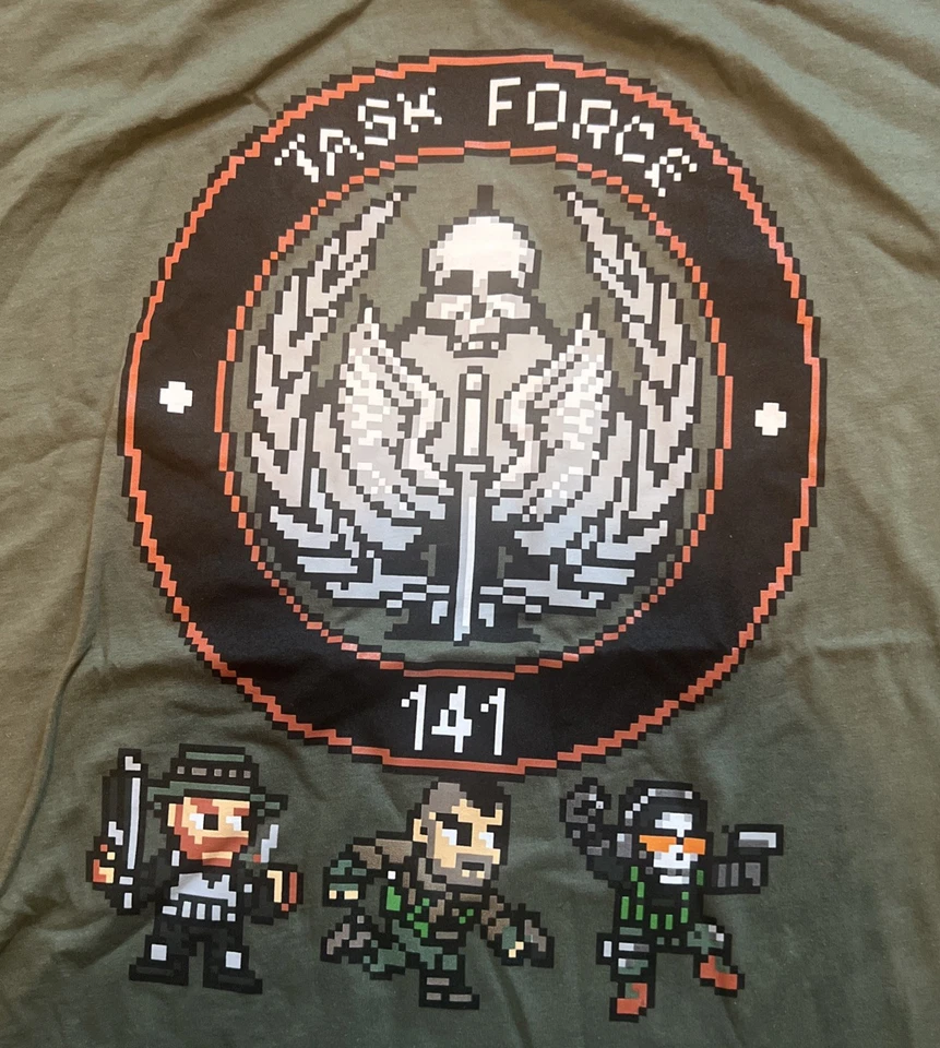 NUEVO CON ETIQUETAS Camiseta Call of Duty Activision Negra Taskforce 141 Camiseta Videojuego NUEVA L Foto 3 de 4