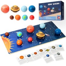Planets Toys, Solar System Model Kit for Ages 3, Space Science Toys for Toddlers
