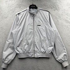 VTG 80s Members Only 46 Gray Cafe Racer Europe Craft Full Zip Bomber Jacket