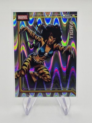 2026 Topps Chrome Marvel Comics RayWave Refractor Tigra #179