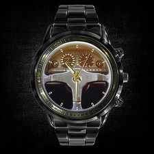 BMW classic steering METAL black watch mens high quality wristwatch free box