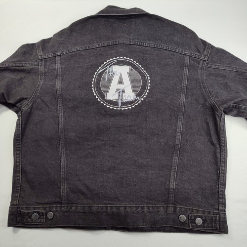 Vtg Arista Records Jean Jacket A Team Embroidered Music Industry Promo Employee - Picture 8 of 12