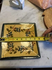 Pierre Deux Terre Provence Square Tray Catch all Dish Or salad Plate