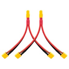 12AWG XT60 Y Splitter Cable 6.5in 1 Female to 2 Male Connector for RC Drones