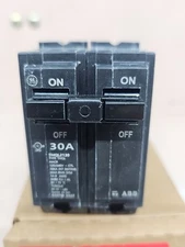 1) New General Electric THQL2130 Circuit Breaker, 2-Pole 30-Amp