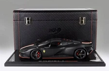 1:18 BBR FERRARI DAYTONA SP3 ICONA LECLERC MATT BLACK NO MR AMALGAM PEAKO 02/10