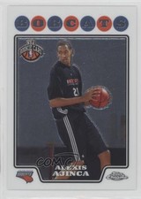 2008-09 Topps Chrome Alexis Ajinca #199 0b3