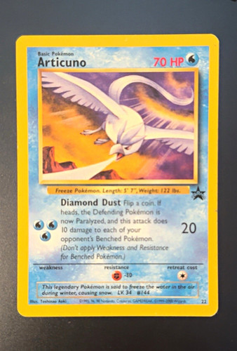 Articuno 22 Wotc Promo Promo Regular English 2000 Wizards of the Coast 70 HP