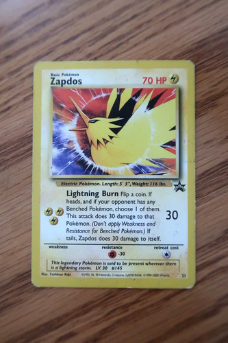 Zapdos 23 Black Star Promo MP - 2000