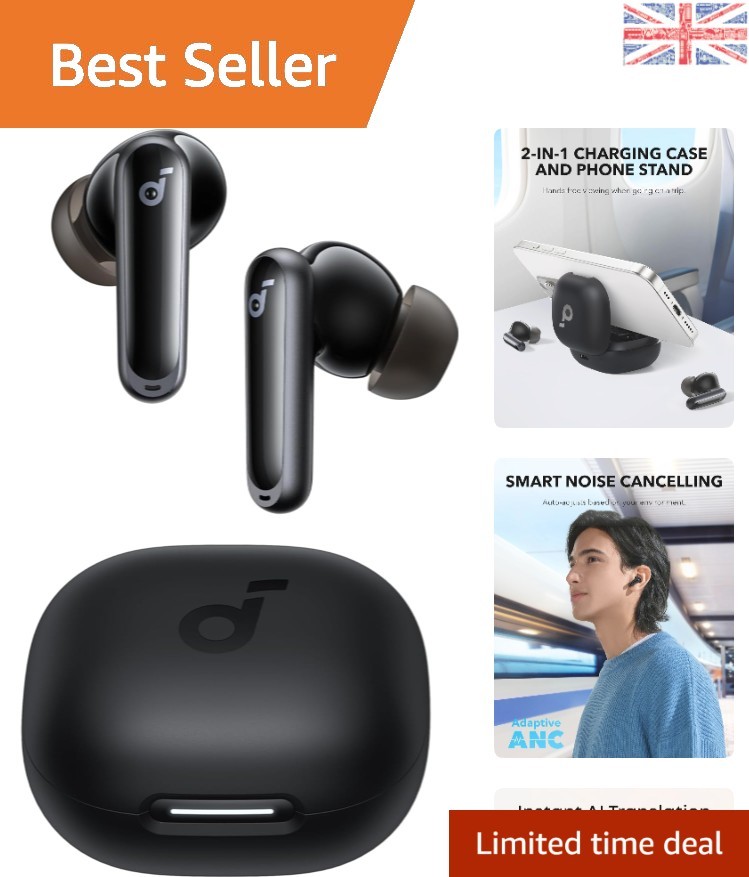 P40i Wireless Earbuds - Heavy Bass & 6-Mic Call Clarity, Water Resistant