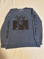 Joanna "JoJo" Levesque's "Too Much to Say Tour" Crewneck Sweatshirt XL Blue Soft