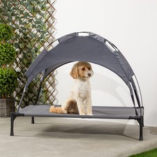 Large Raised Dog Bed Puppy Pet Cot Elevated Tent Roof Canopy Sun Shade Cover