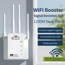 Repetidor Extensor Inalambrico De Se al WIFI Amplificador Del Router 1200Mbps