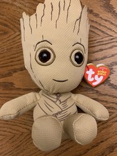 Marvel's Guardians of the Galaxy TY Beanie Babies 7" Baby Groot Plush Doll W/Tag