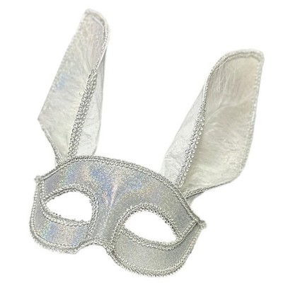Multipurpose Rabbits Ears Masquerade Glitter Half Mask for Both Men and Women