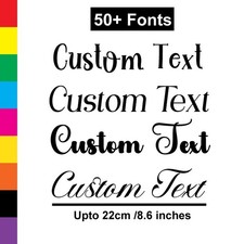 Personalised Vinyl Sticker – Custom Name Decal for Car Van Campervan Laptop UK