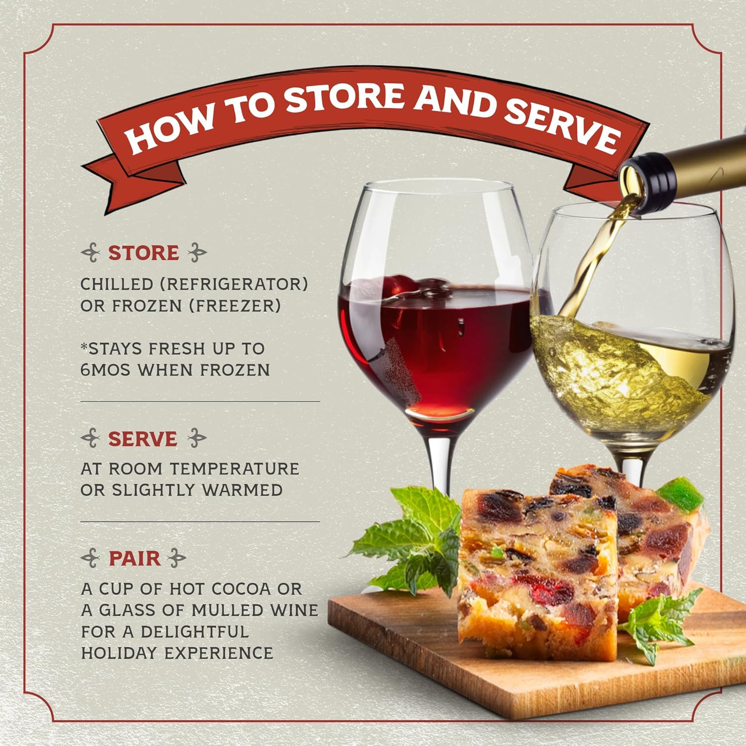 Carli’S Cakes Original Fruit Cake - 1Lb, Freshly Baked Traditional Fruitcake Rec