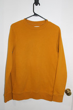 Goodfellow  Co., Men's Mustard Yellow Crewneck Midweight Sweatshirt, Size S