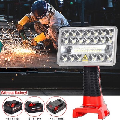 Cordless LED Flood Work Light for Milwaukee 18V Lithium Battery LED Flashlight