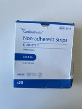 Curity Non-Adhering Oil Emulsion Dressing 3" x 3" BX of 50