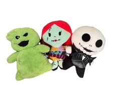 3 Disney Cuteeze Nightmare Before Christmas 12" Plush Set Jack/Sally/Oogie