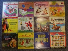 Vintage Walt Disney Disneyland Records Vinyl Lot x 12 Christmas and More