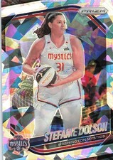 2025 WNBA Panini Prizm Stefanie Dolson Cracked Ice #112 Washington Mystics a1