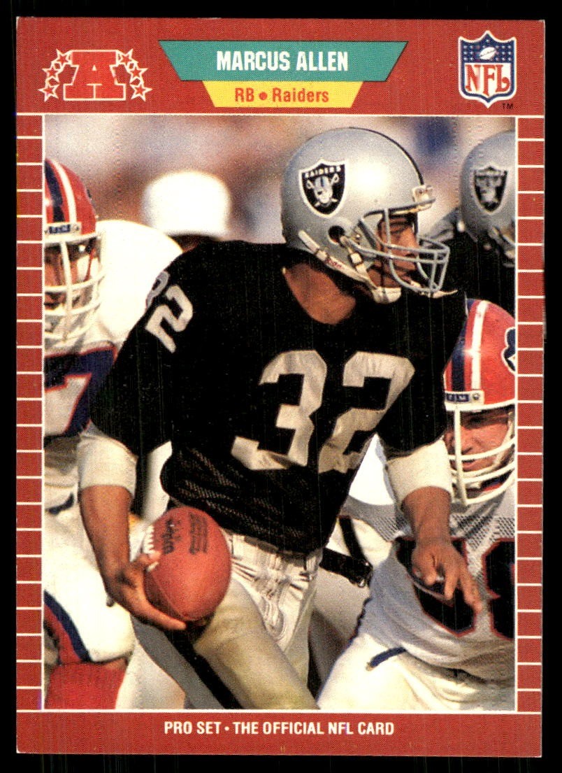 Marcus Allen 1989 Pro Set #182 Raiders FREE SHIPPING StackedPacks