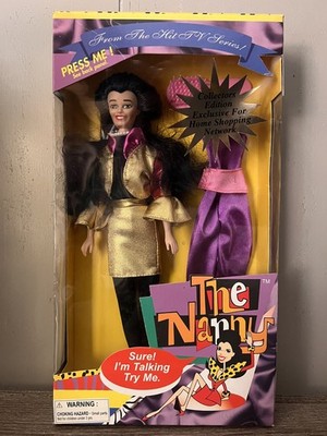 The Nanny Talking Fran Doll Gold & Pink Dress - HSN Edition 1995 Sealed