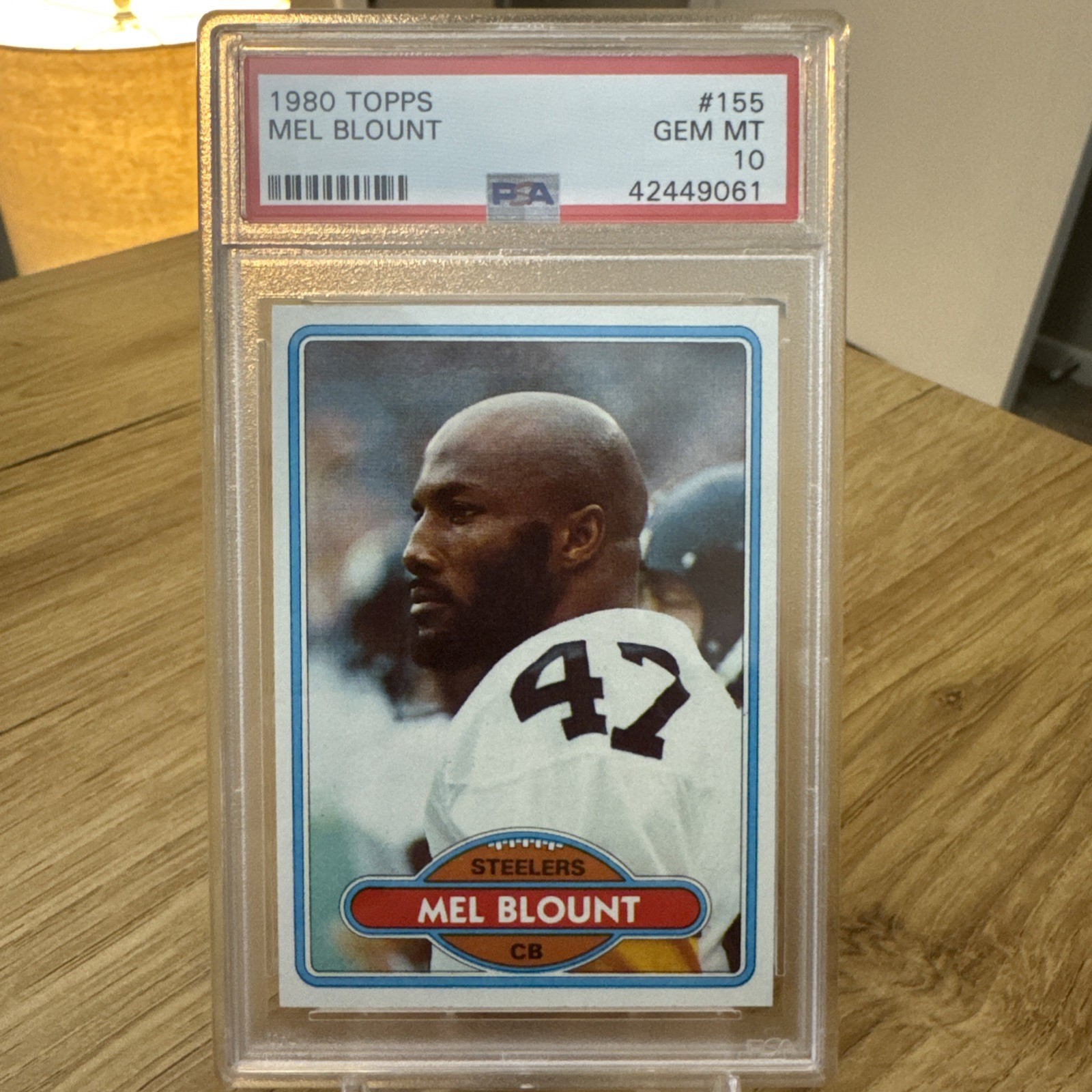 1980 Topps Football #155 Mel Blount PSA 10 GEM MINT Steelers HOF POP 11