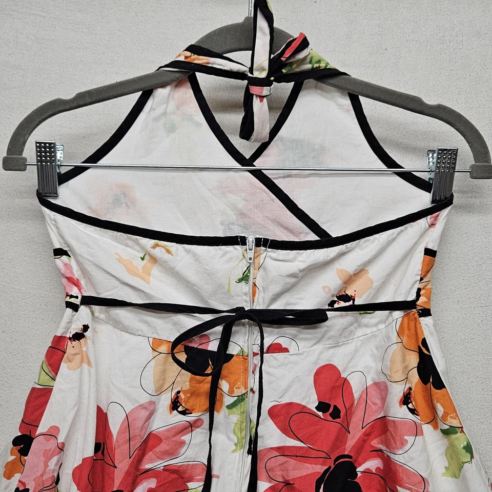 Vestido Pinky Niñas 12 Floral Halter Sin Mangas Ajuste Acampanado Lazo Primavera Verano Flor Foto 4 de 4