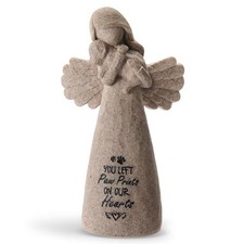 Pet Memorial Gifts - Dog Bereavement Sympathy Keepsake with Engraved Angel